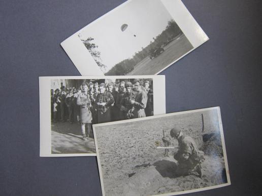 A neat little set of 3 early postwar postcard size official 'Arnhem AFPU (Army Film and Photo Unit)' photographs published by the MOD (Ministry of Defence) in 1945