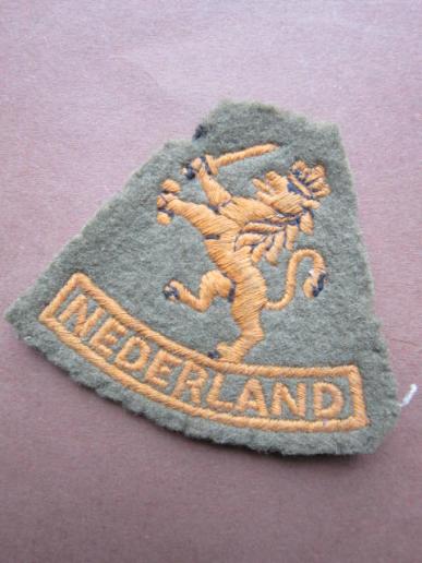 A nice wartime British made Dutch Free Forces arm i.e formation lion