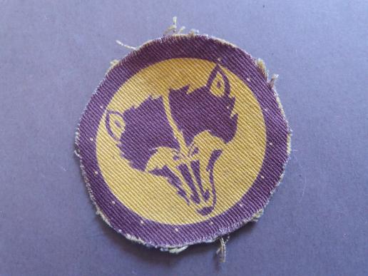 A nice and difficult to find printed 8th Armoured Brigade formation sign
