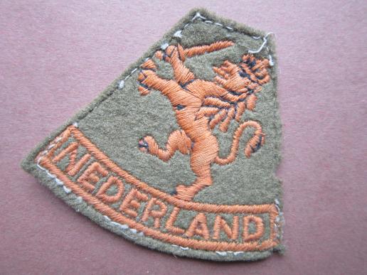 A nice wartime British made Dutch Free Forces arm i.e formation lion