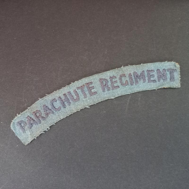 A superb - and not so often seen - North African i.e local made early Parachute Regiment shoulder title