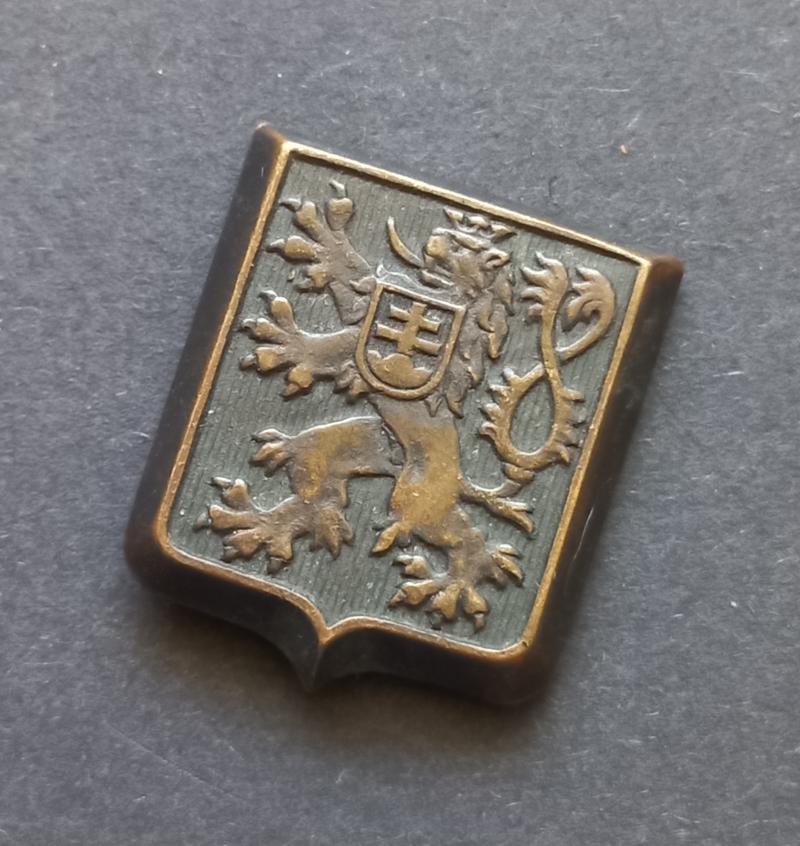 A attractive (1939-1945 period) Free Czechoslovakia Military Forces beret i.e cap badge