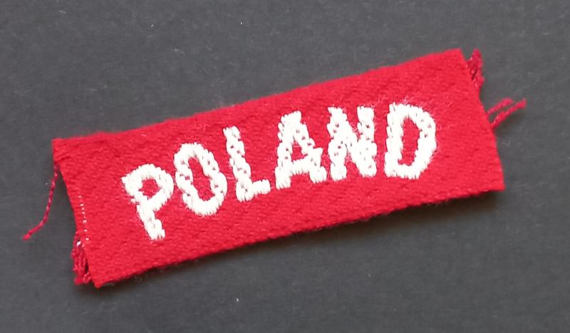 A attractive (typical Dutch made Brabant weave) Poland national shoulder title