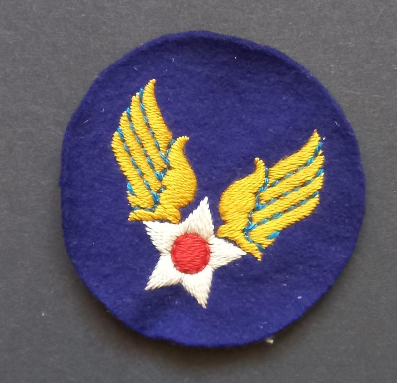 A attractive - typical British made - USAAF (United States Army Air Force) so called 'Hap Arnold' shoulder patch
