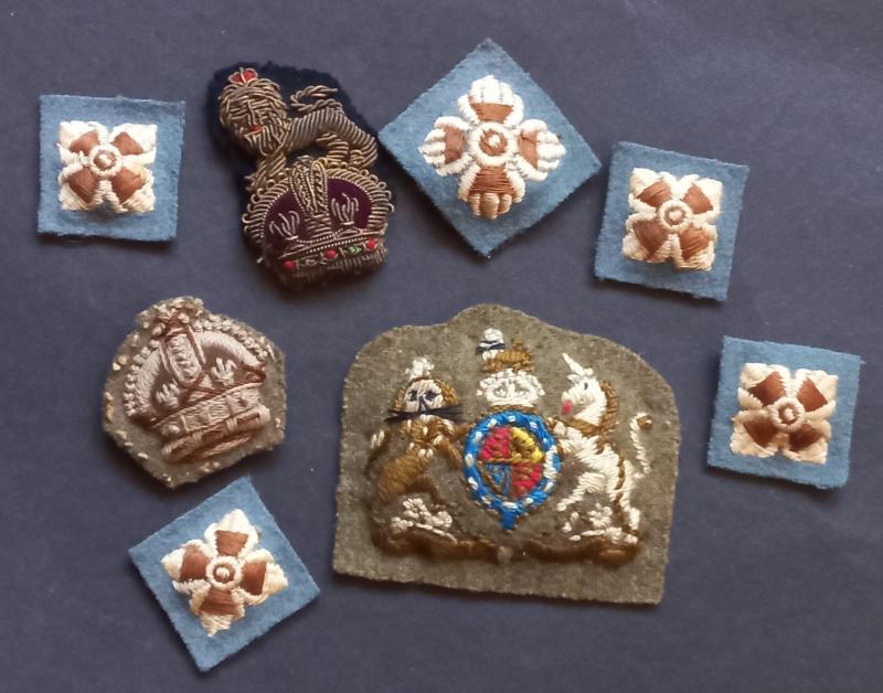 A nice small selection of British Army rank insignia