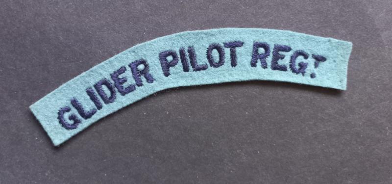 A superb example of a embroided un-issued Glider Pilot Regiment shoulder title