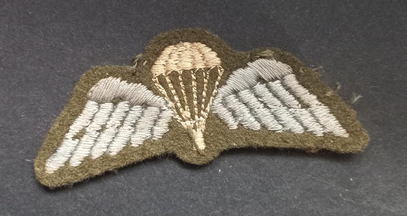A very attractive - early variation with split feather - typical British made parachute qualification wing