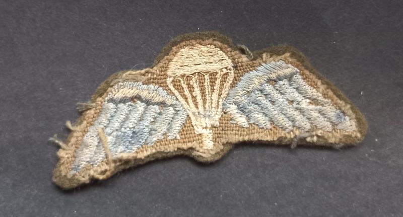 A very attractive - early variation with split feather - typical British made parachute qualification wing