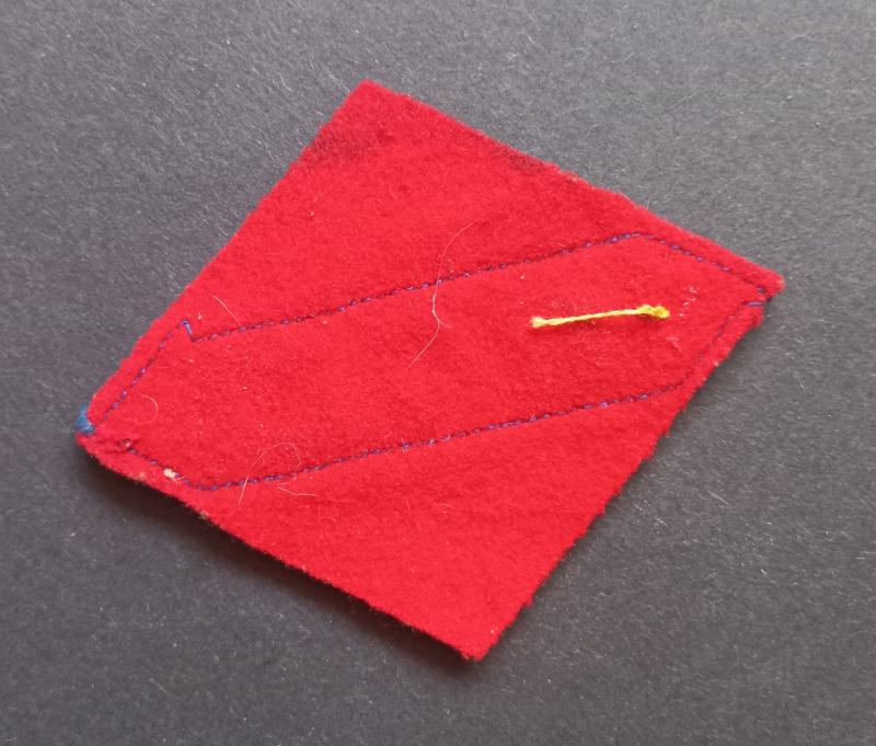A British i.e Canadian made First Canadian Army R.C.E. (Royal Canadian Engineers) embroided shoulder title i.e patch