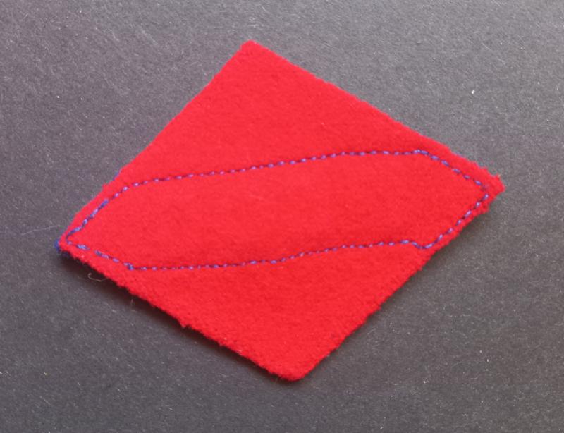 A British i.e Canadian made First Canadian Army R.C.O.C. (Royal Canadian Ordnance Corps) embroided shoulder title i.e patch